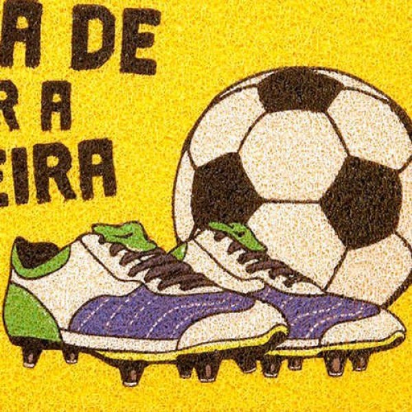Encontraproduto.com.br - Tapete Capacho Kpazi 40cmx60cm Vinil Super Print Copa Chuteira