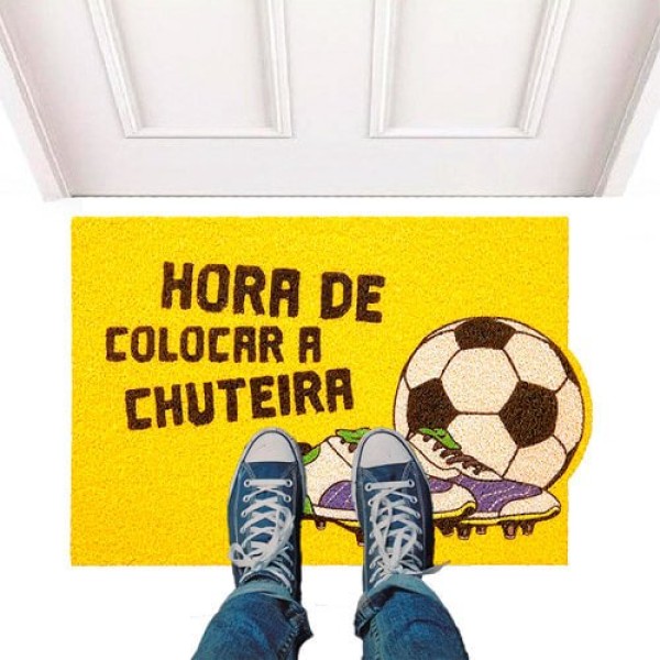 Encontraproduto.com.br - Tapete Capacho Kpazi 40cmx60cm Vinil Super Print Copa Chuteira