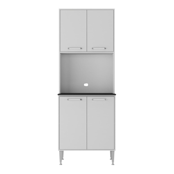 Encontraproduto.com.br - Paneleiro 63cm 4 Portas para Micro-ondas Xangai Multimóveis MP2245