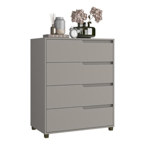 Cômoda 80cm com 4 Gavetas Multimóveis CR35243 Branco
