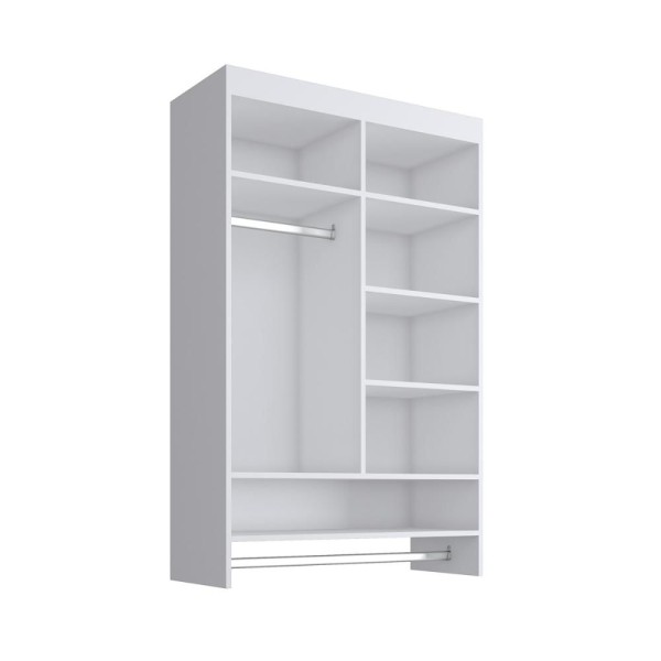 Encontraproduto.com.br - Armário Multiuso de Lavanderia Suspenso com Cabideiros Multimóveis CR25277