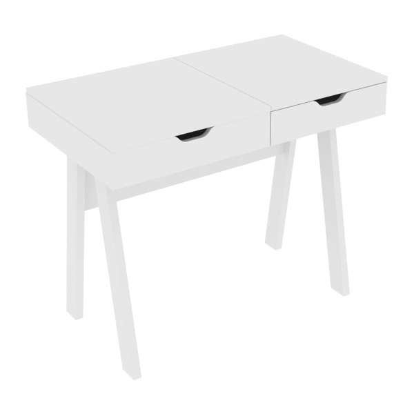 Encontraproduto.com.br - Escrivaninha/Penteadeira 90,5cm com Espelho e 1 Gaveta Multimóveis CR40118 Branco
