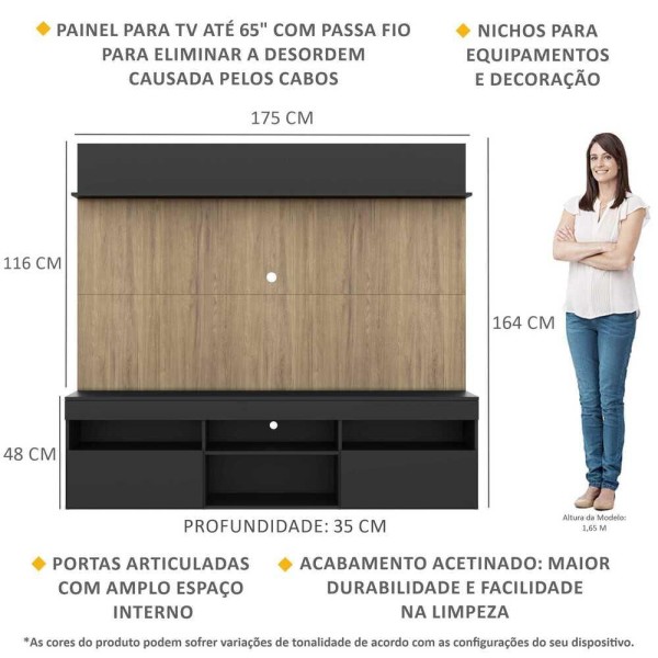 Encontraproduto.com.br - Rack com Painel TV 65