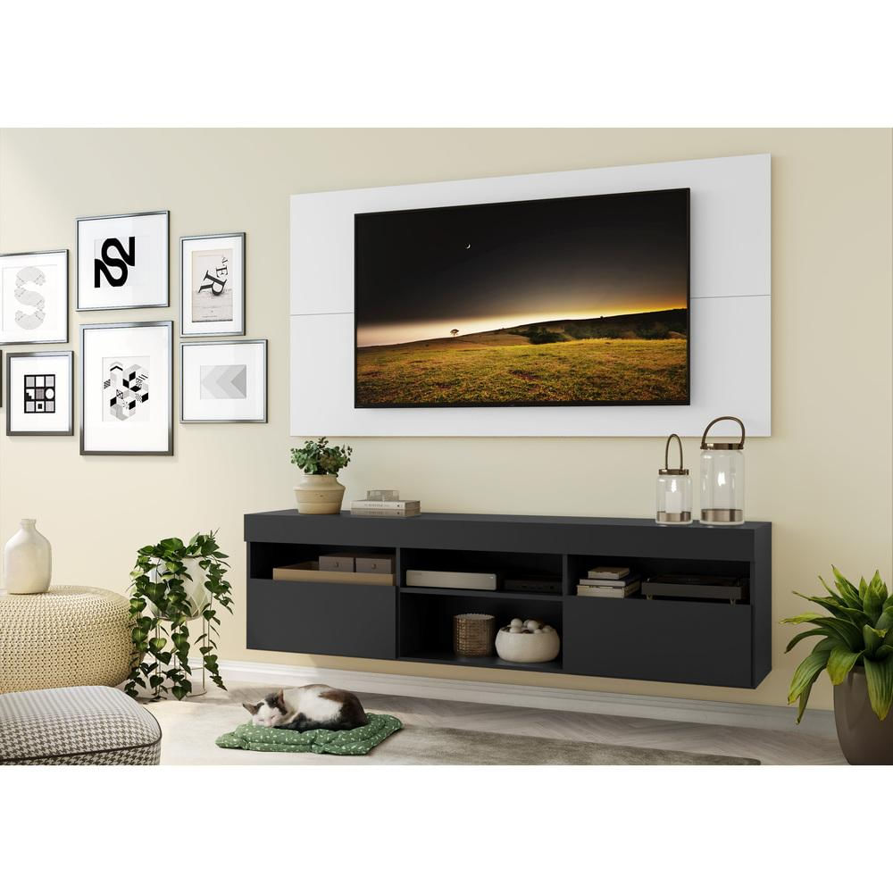 Encontraproduto.com.br - Rack com Painel e Suporte para TV até 65
