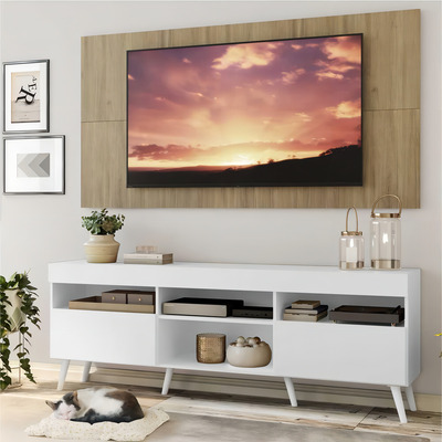 Encontraproduto.com.br - Rack com Painel e Suporte TV 65