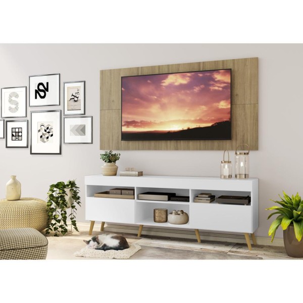 Encontraproduto.com.br - Rack com Painel e Suporte TV 65