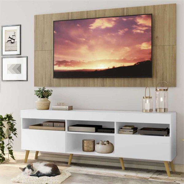 Encontraproduto.com.br - Rack com Painel e Suporte TV 65