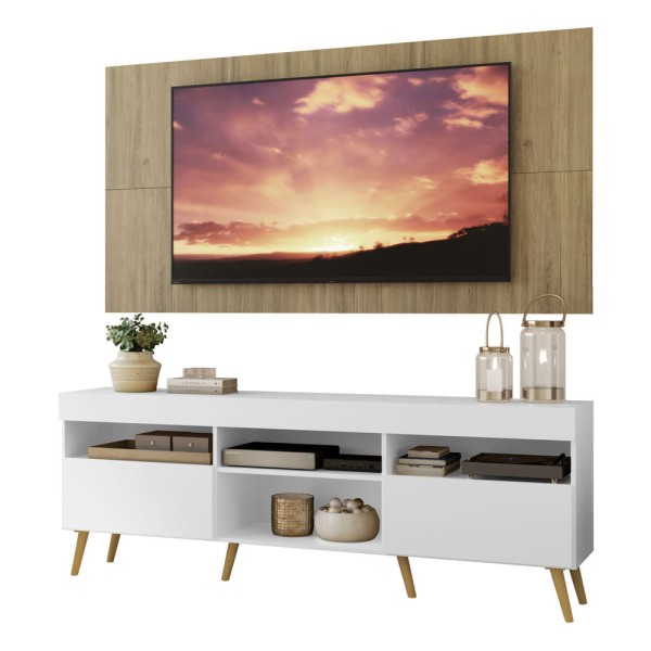 Encontraproduto.com.br - Rack com Painel e Suporte TV 65