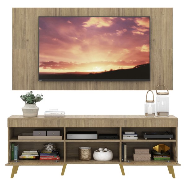Encontraproduto.com.br - Rack com Painel e Suporte TV 65