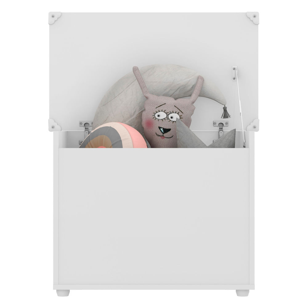 Encontraproduto.com.br - Baú Organizador Caixa de Brinquedos Multimóveis Branco