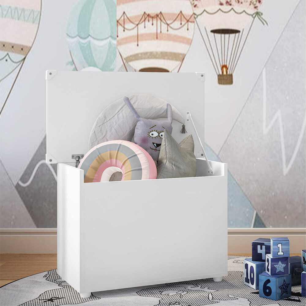 Encontraproduto.com.br - Baú Organizador Caixa de Brinquedos Multimóveis Branco