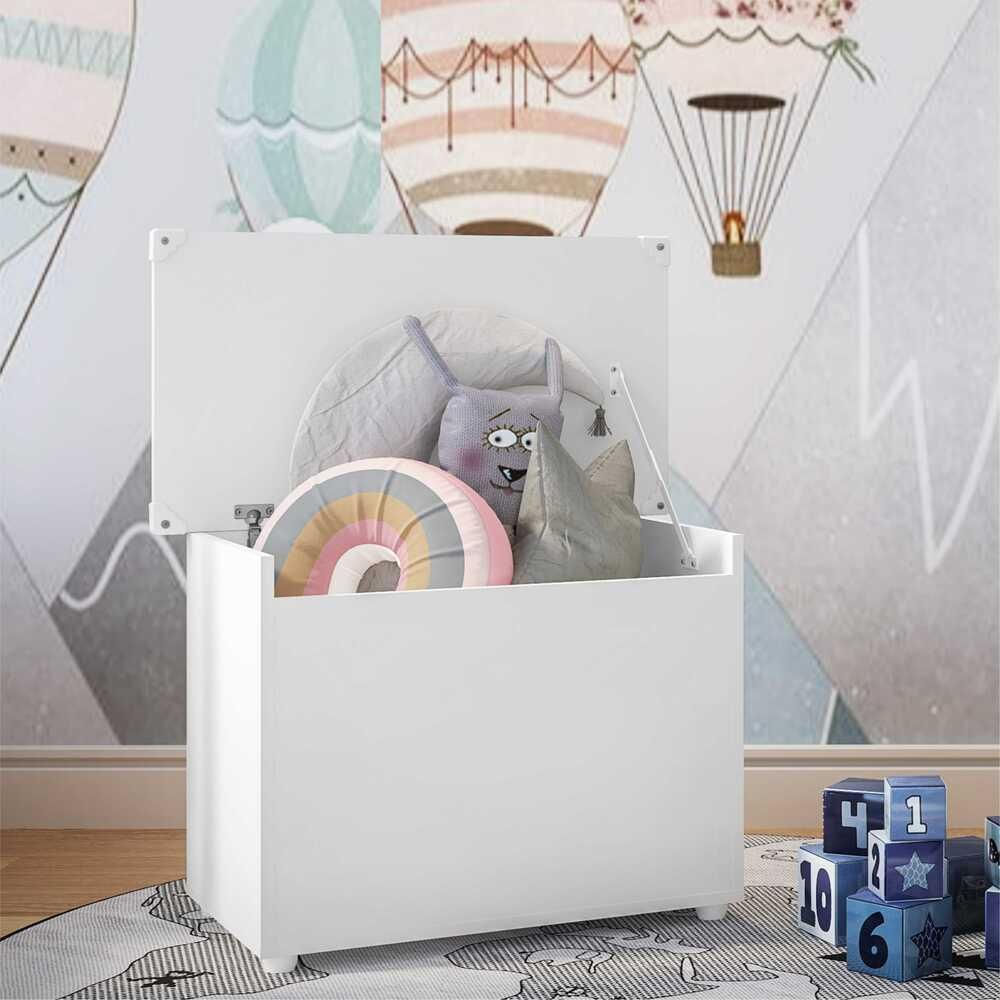 Encontraproduto.com.br - Baú Organizador Caixa de Brinquedos Multimóveis Branco