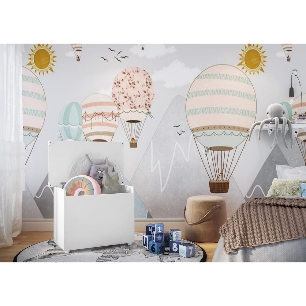 Encontraproduto.com.br - Baú Organizador Caixa de Brinquedos Multimóveis Branco