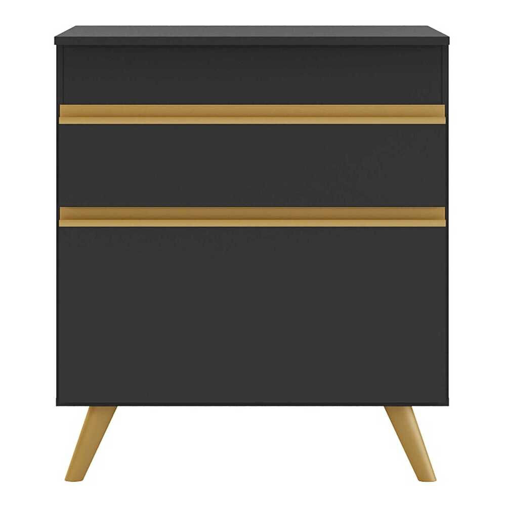 Balcão para Cooktop 70cm 1 Porta 1 Gaveta Multimóveis Preto