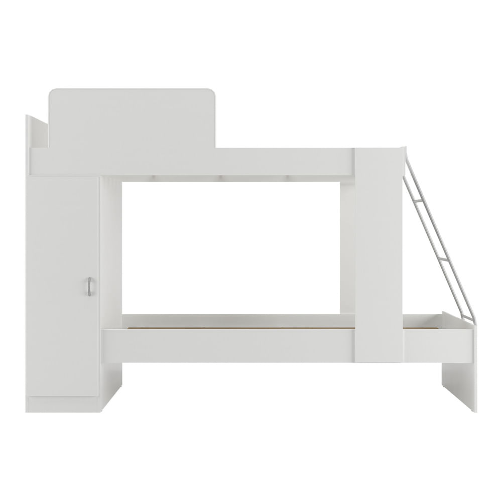 Encontraproduto.com.br - Beliche com Colchão Incluso 1 Porta Havana Multimóveis Branco