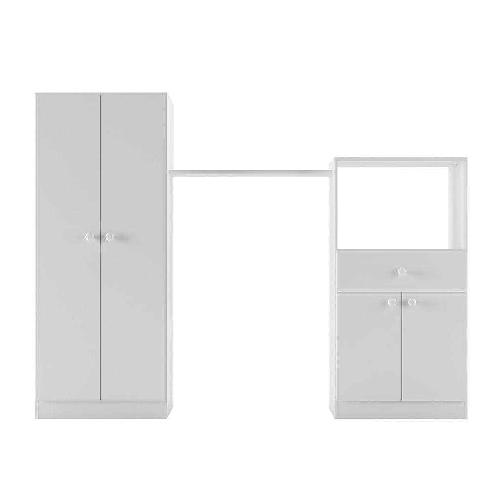 Encontraproduto.com.br - Quarto Infantil com Colchão Incluso Meu Bebê Multimóveis Branco