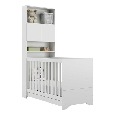 Quarto Infantil com Colchão Incluso Nina Multimóveis Branco