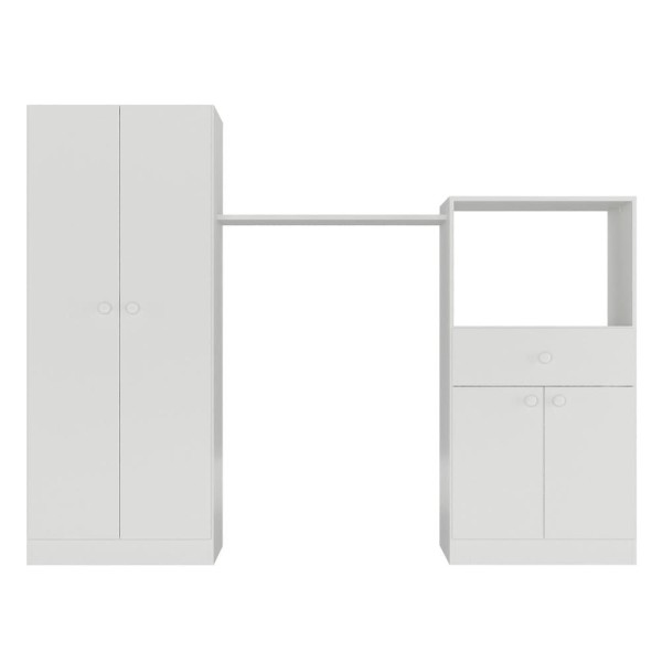 Encontraproduto.com.br - Quarto Infantil com Berço 3 em 1 Luíza Multimóveis Branco