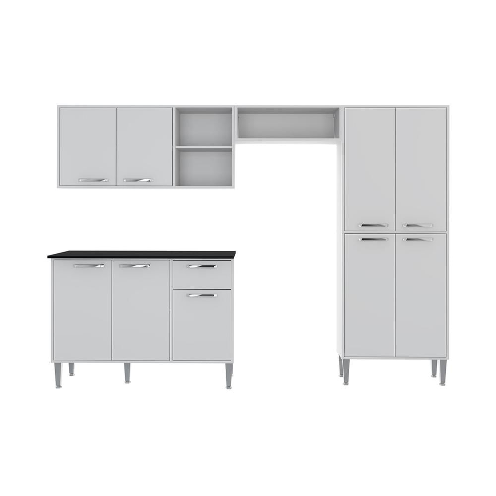 Encontraproduto.com.br - Armário de Cozinha Compacta Multimóveis Xangai Plus FG2840 Multimóveis Branca