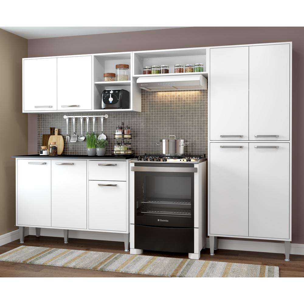Encontraproduto.com.br - Armário de Cozinha Compacta Multimóveis Xangai Plus FG2840 Multimóveis Branca