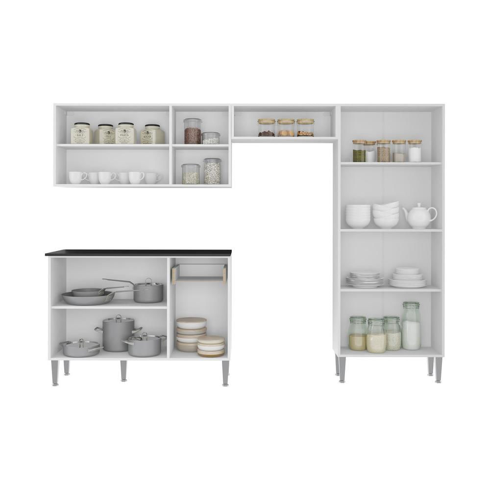 Encontraproduto.com.br - Armário de Cozinha Compacta Multimóveis Xangai Plus FG2840 Multimóveis Branca