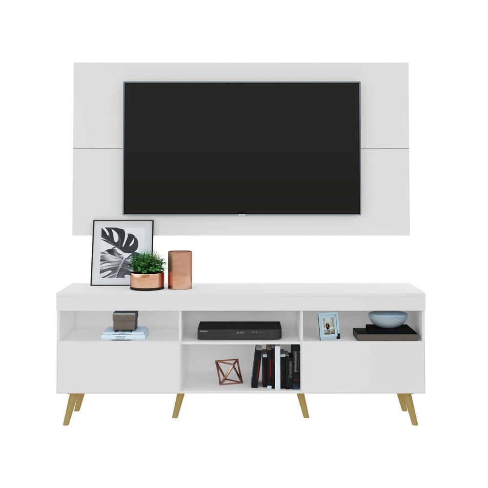 Encontraproduto.com.br - Rack Retrô com Painel para TV até 65