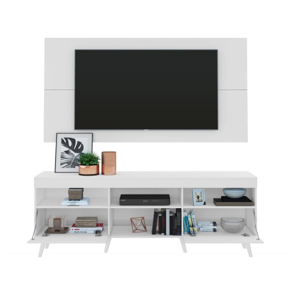 Encontraproduto.com.br - Rack Retrô com Painel para TV até 65