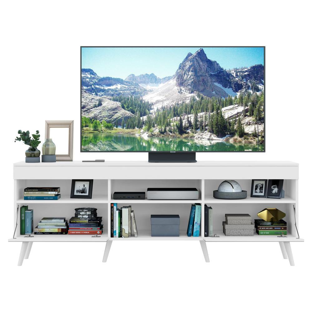 Encontraproduto.com.br - Rack Retrô com Espelho para TV até 65