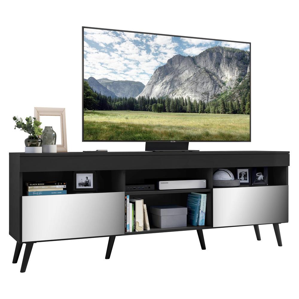 Rack Retrô com Espelho para TV até 65