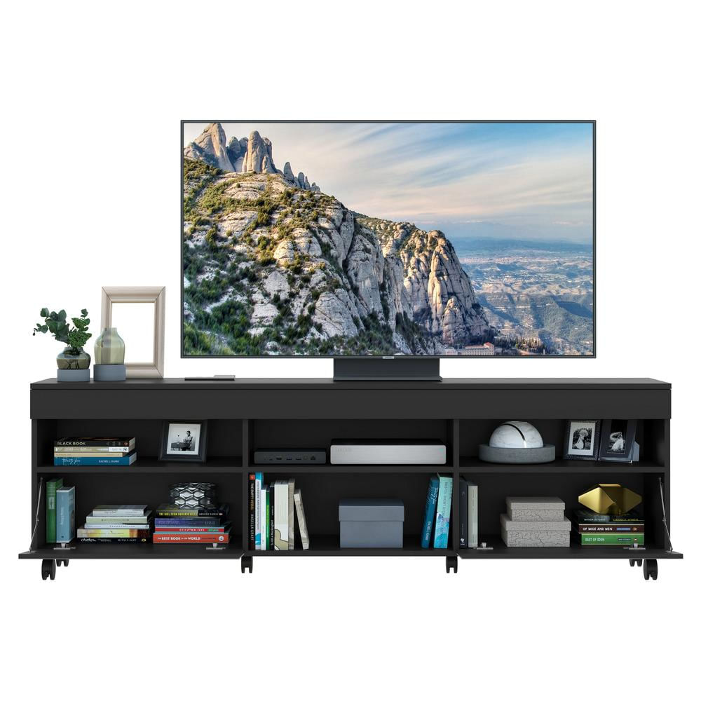 Rack com Rodízios e Espelho para TV até 65