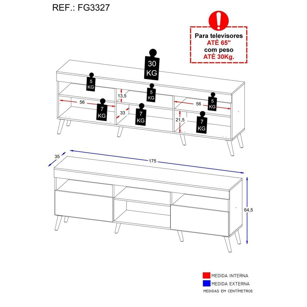 Encontraproduto.com.br - Rack Retrô para TV até 65