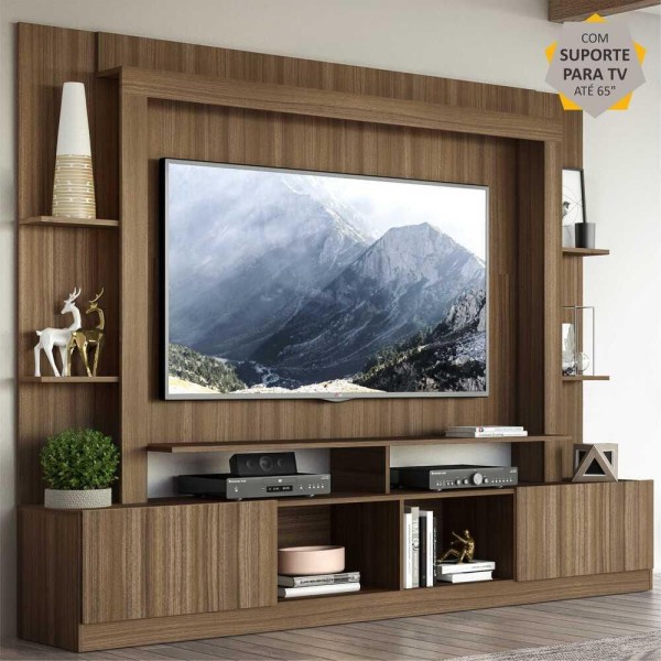 Encontraproduto.com.br - Estante Com Suporte Para Tv Até 65´´ Oslo Fg3386 Madeirada