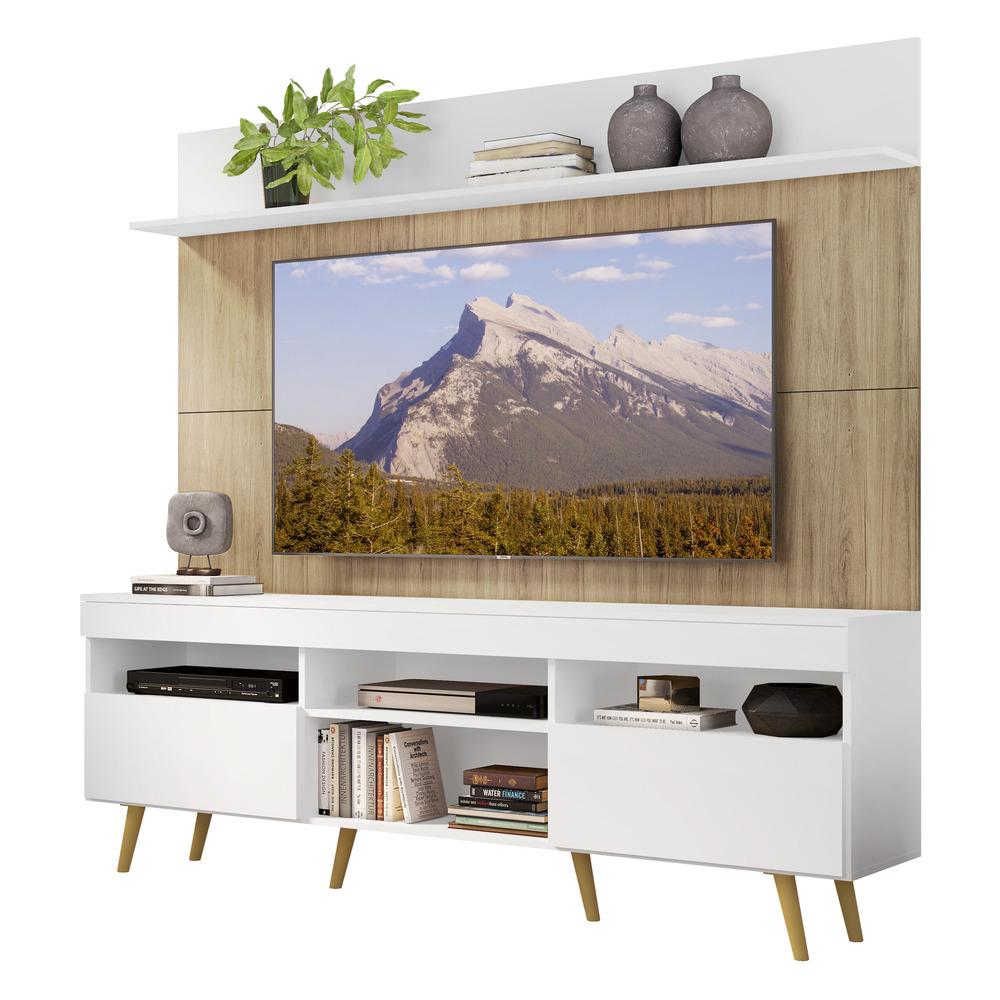 Encontraproduto.com.br - Rack Retrô com Painel para TV até 65