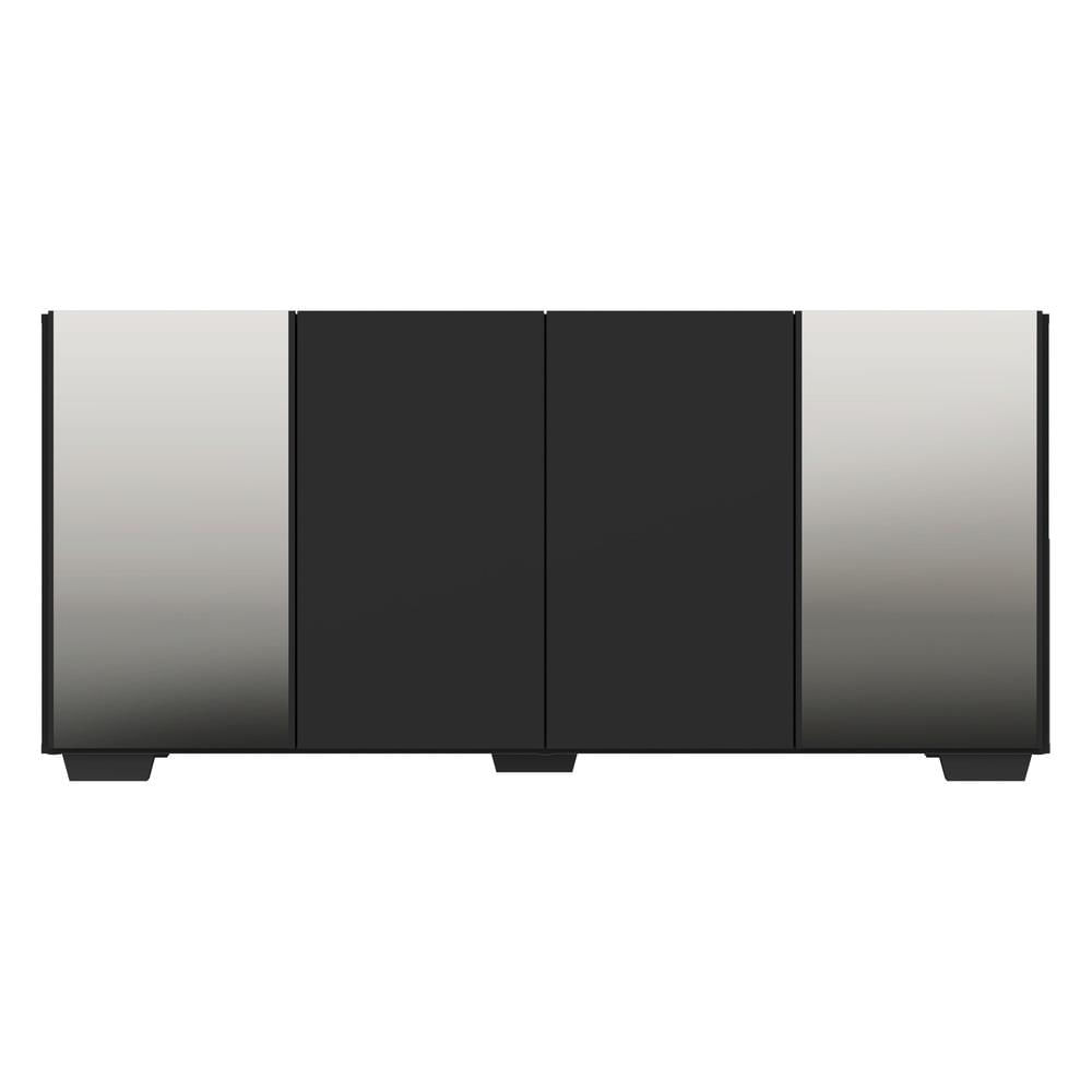 Encontraproduto.com.br - Aparador Buffet com Espelho Multimóveis  Vegas FG3563 Preto