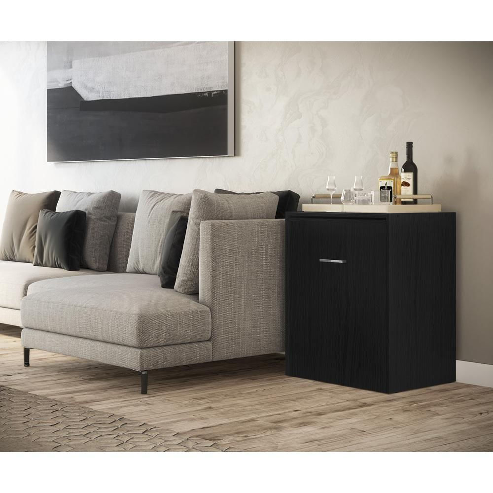 Encontraproduto.com.br - Aparador Bar com Mesa Dobrável  Multimóveis Ibiza FG1000 Preto