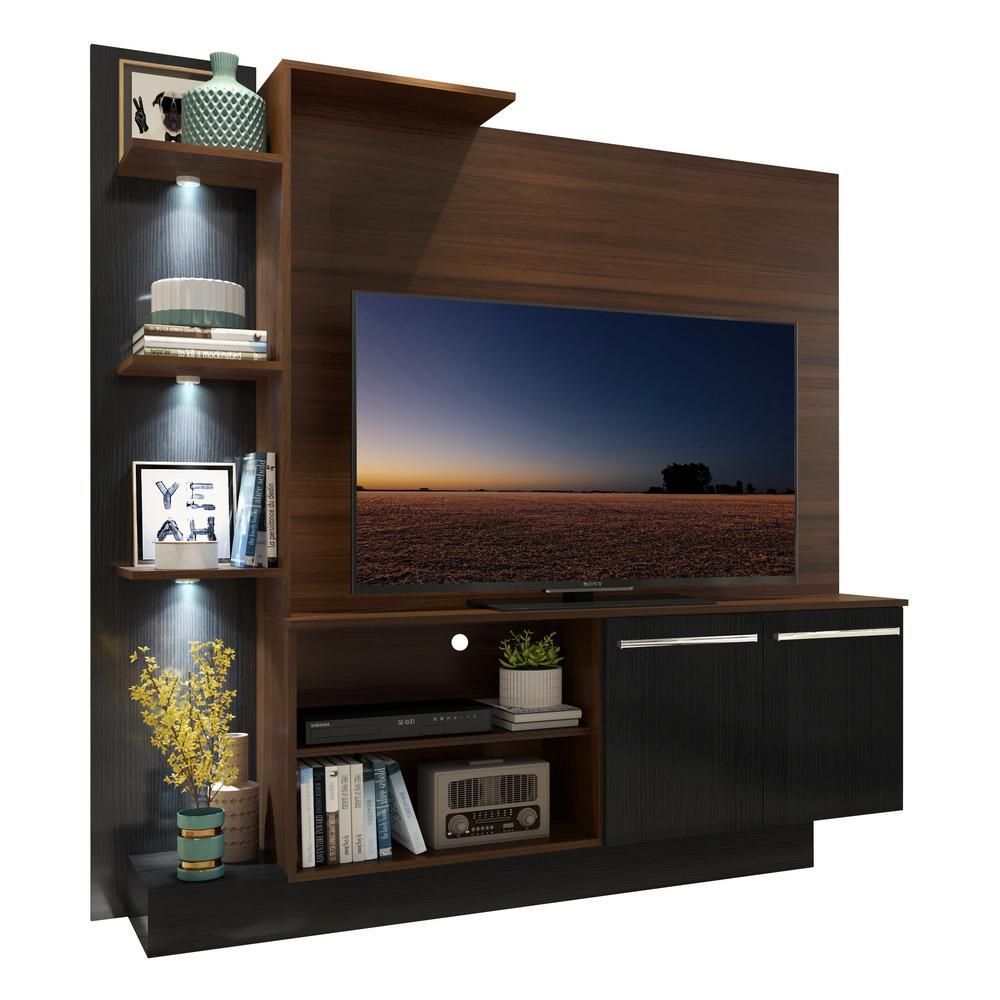 Encontraproduto.com.br - Estante com 3 Leds para TV até 55