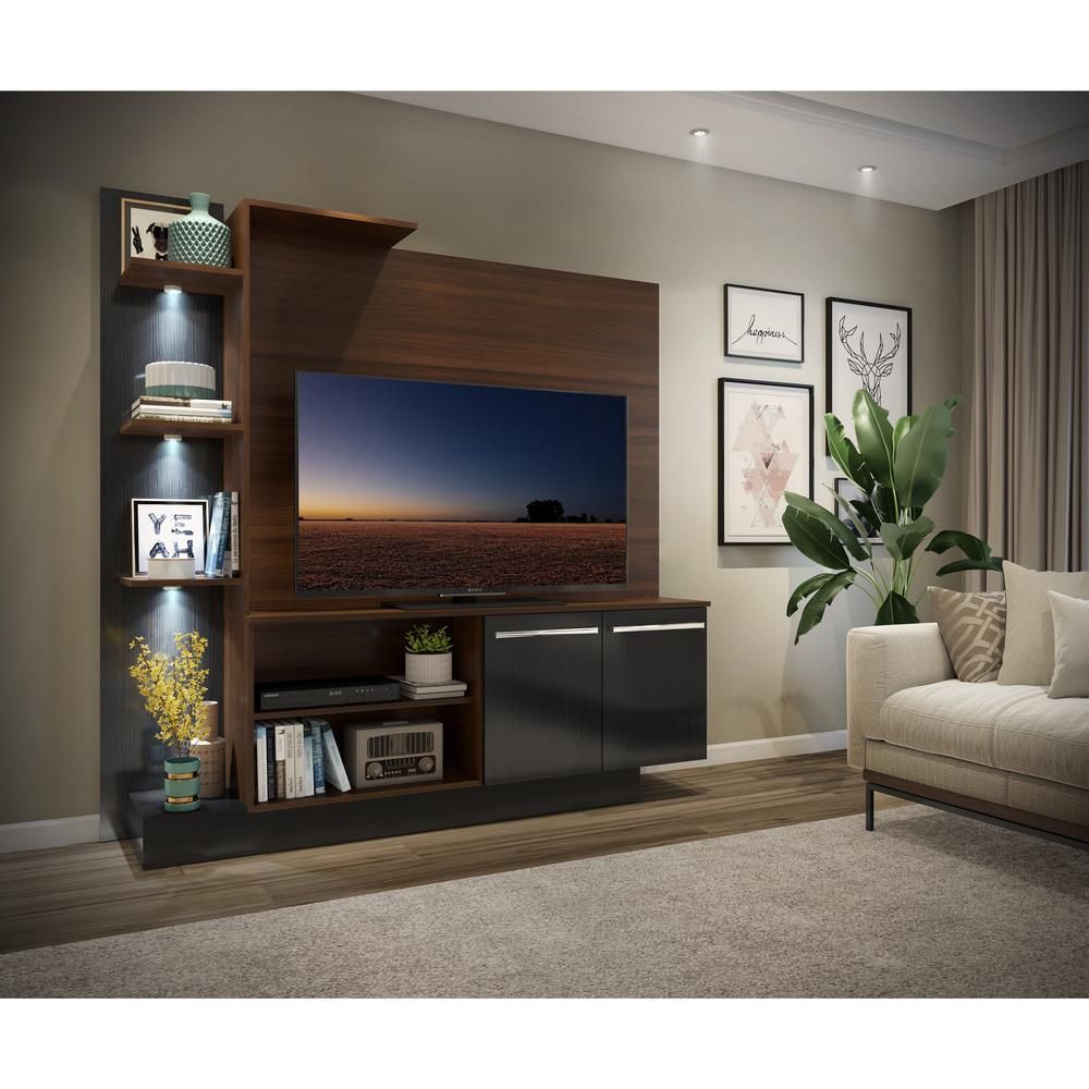 Encontraproduto.com.br - Estante com 3 Leds para TV até 55