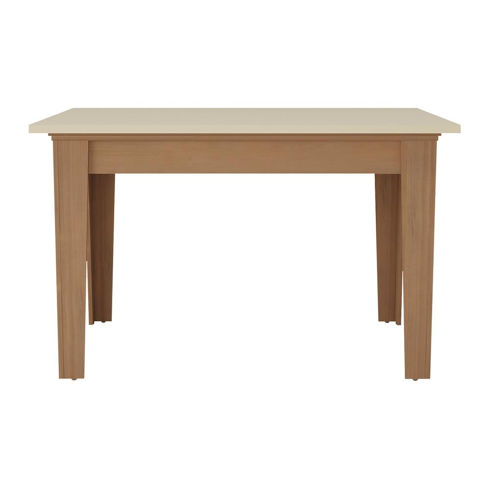 Encontraproduto.com.br - Mesa de Jantar 120 cm Rio Multimóveis EX2004 Madeirada/Off White