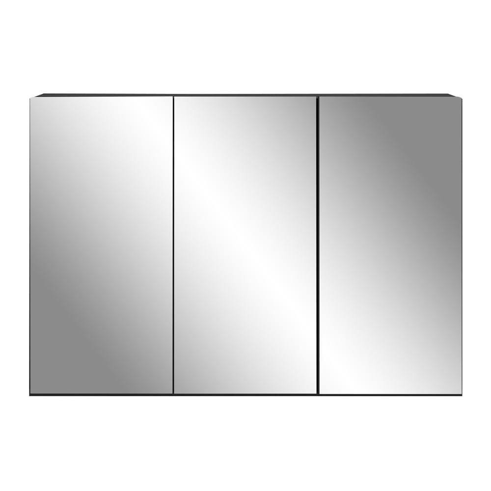 Encontraproduto.com.br - Aparador Buffet 3 Portas com Espelho Vegas Multimóveis MP1011 Preto
