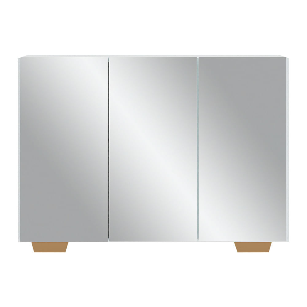 Encontraproduto.com.br - Aparador Buffet 3 Portas Vegas Multimóveis Mp1014 Bco/nat