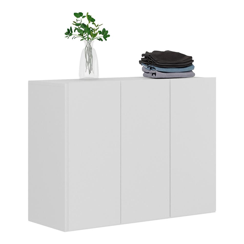Encontraproduto.com.br - Armário Lavanderia Suspenso com 3 Portas Multimóveis MP5032 Branco