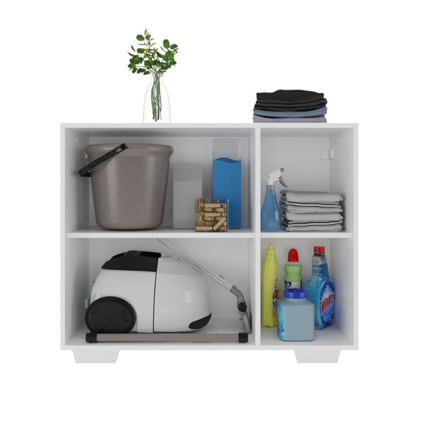 Encontraproduto.com.br - Armário Lavanderia com 3 Portas 90 cm Multimóveis MP5034 Branco