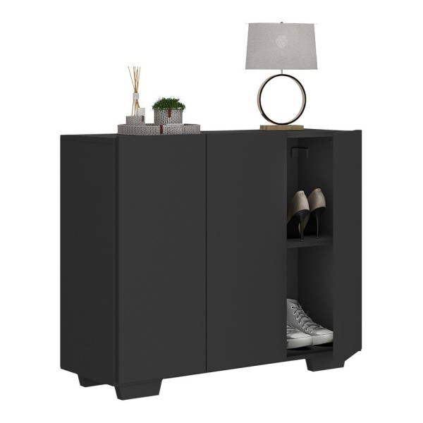 Encontraproduto.com.br - Sapateira 3 Portas Nina Multimóveis MP6019 Preta