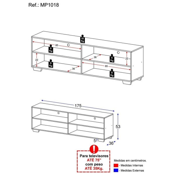Encontraproduto.com.br - Rack para TV 75