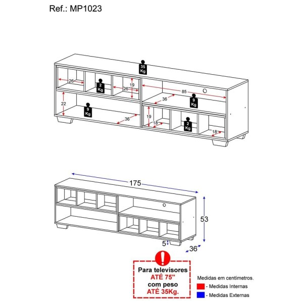 Encontraproduto.com.br - Rack para TV 75