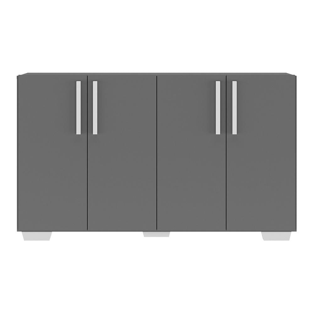 Balcão Cozinha Gabinete Pia 120Cm 2 Portas Mp3680.895 Preto