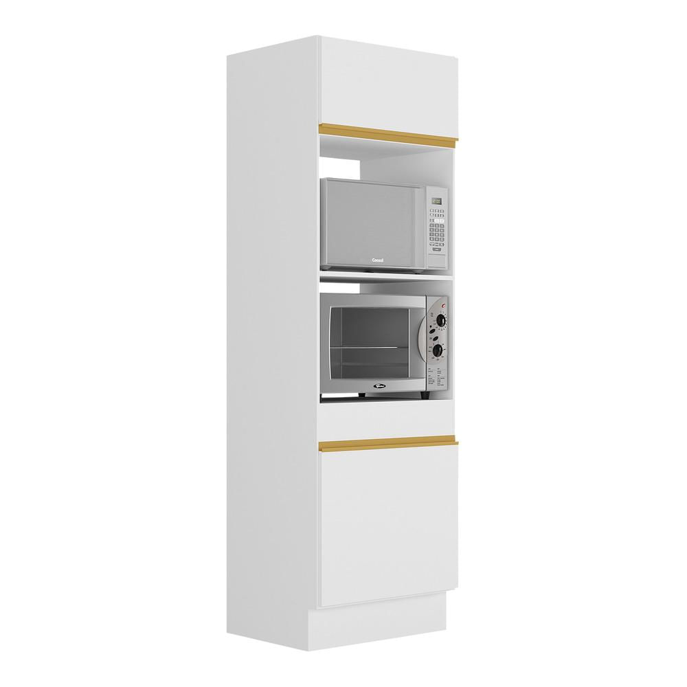 Encontraproduto.com.br - Paneleiro Com Rodapé 2 Portas Para Forno Gw Mp2116 Branco