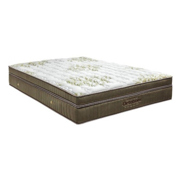Encontraproduto.com.br - Ortobom Gold UltraGel colchão casal de molas cor dourado 188cm x 138cm x 32cm com doble pillow top