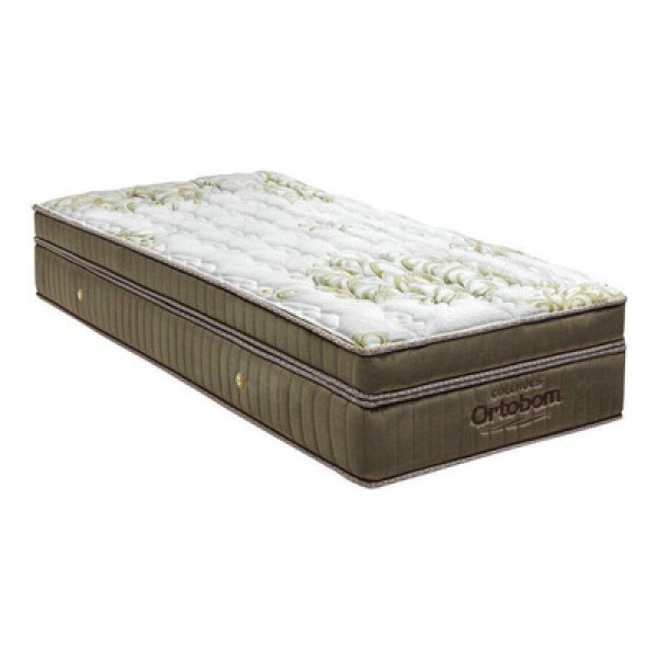 Encontraproduto.com.br - Ortobom Gold UltraGel colchão casal de molas cor dourado 188cm x 138cm x 32cm com doble pillow top