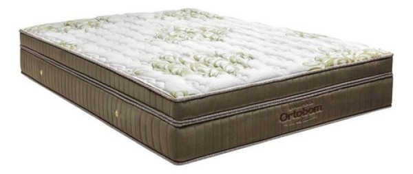 Ortobom Gold UltraGel colchão casal de molas cor dourado 188cm x 138cm x 32cm com doble pillow top